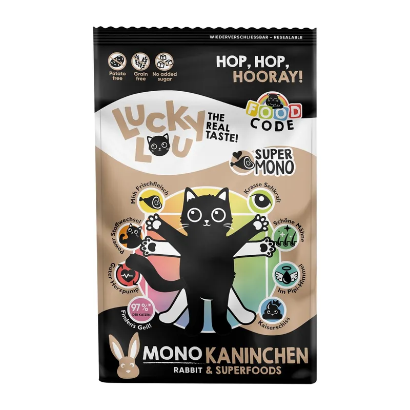 Sofort Bestellen Lucky Lou Food Code Mono Kaninchen 750 g